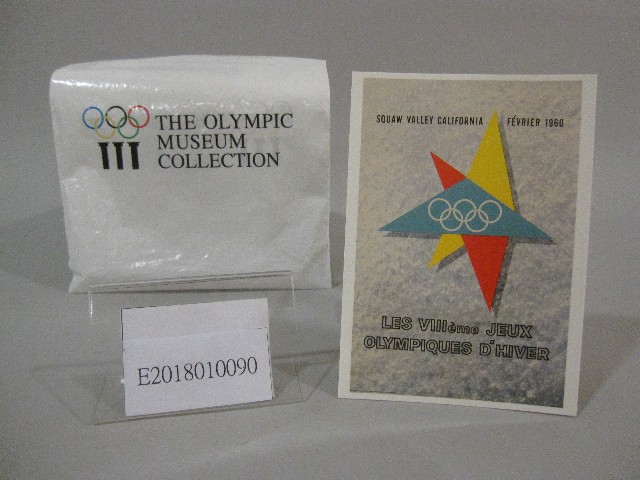 1960年冬季奧林匹克運動會海報圖-明信片