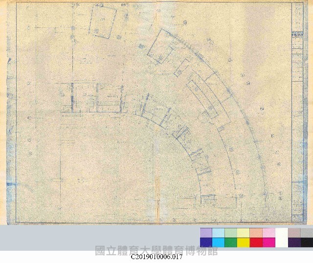 中正運動公園綜合體育館新建工程平面設計圖(掃描電子檔)_17藏品圖，第1張