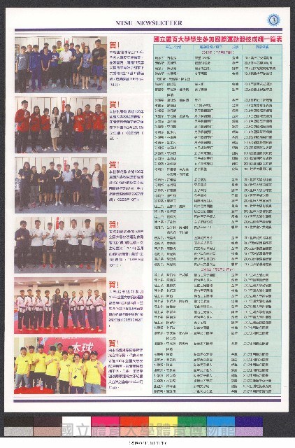 國立體育大學校刊-第1期~104期(缺23、58期;27和28同期)、缺82期) 藏品圖，第400張