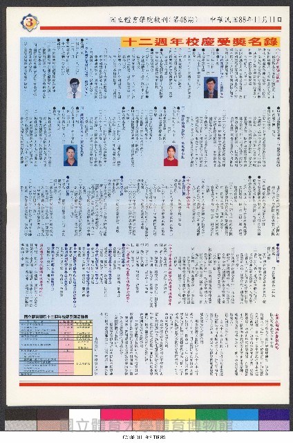 國立體育大學校刊-第1期~104期(缺23、58期;27和28同期)、缺82期) 藏品圖，第194張