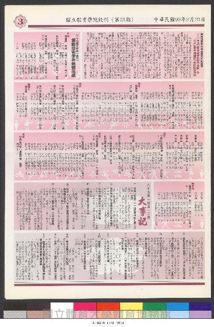 國立體育大學校刊-第1期~104期(缺23、58期;27和28同期)、缺82期) 藏品圖，第214張