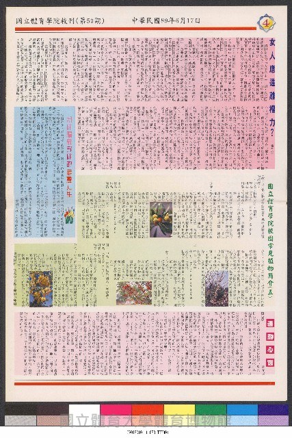 國立體育大學校刊-第1期~104期(缺23、58期;27和28同期)、缺82期) 藏品圖，第203張