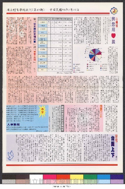 國立體育大學校刊-第1期~104期(缺23、58期;27和28同期)、缺82期) 藏品圖，第197張