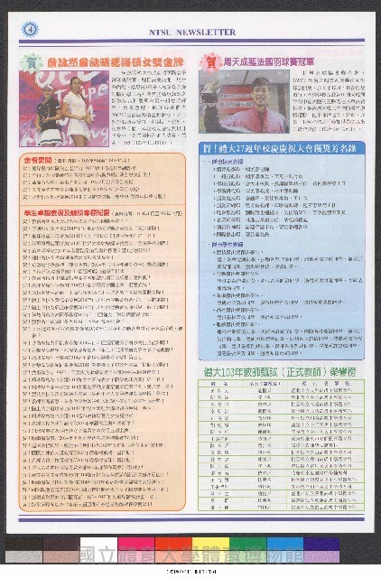 國立體育大學校刊-第1期~104期(缺23、58期;27和28同期)、缺82期) 藏品圖，第369張