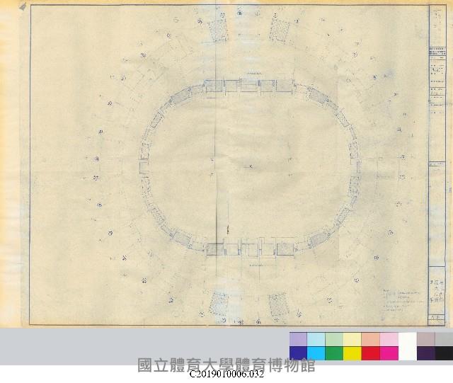 中正運動公園綜合體育館新建工程平面設計圖(掃描電子檔)_32藏品圖，第1張