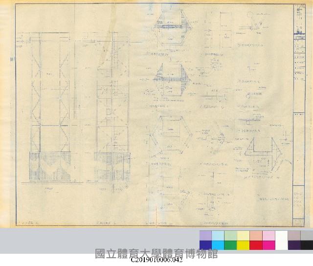 中正運動公園綜合體育館新建工程平面設計圖(掃描電子檔)_42藏品圖，第1張