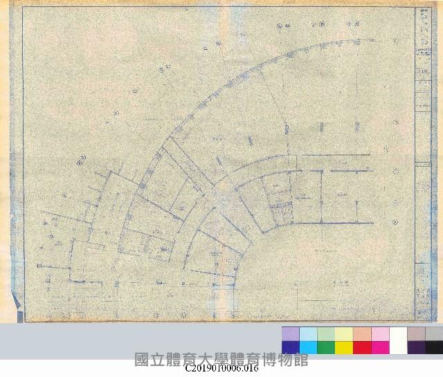 中正運動公園綜合體育館新建工程平面設計圖(掃描電子檔)_16藏品圖，第1張