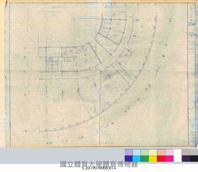 中正運動公園綜合體育館新建工程平面設計圖(掃描電子檔)_14藏品圖，第1張