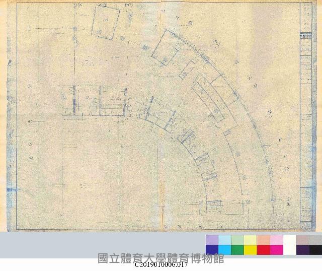 中正運動公園綜合體育館新建工程平面設計圖(掃描電子檔)_17藏品圖，第1張