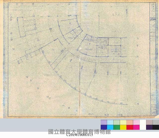 中正運動公園綜合體育館新建工程平面設計圖(掃描電子檔)_15藏品圖，第1張