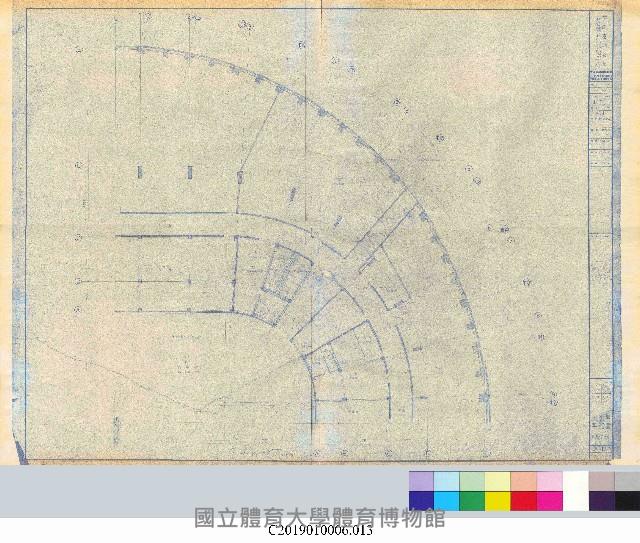 中正運動公園綜合體育館新建工程平面設計圖(掃描電子檔)_13藏品圖，第1張