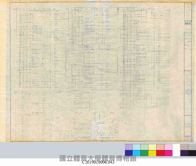 中正運動公園綜合體育館新建工程平面設計圖(掃描電子檔)_43藏品圖，第1張
