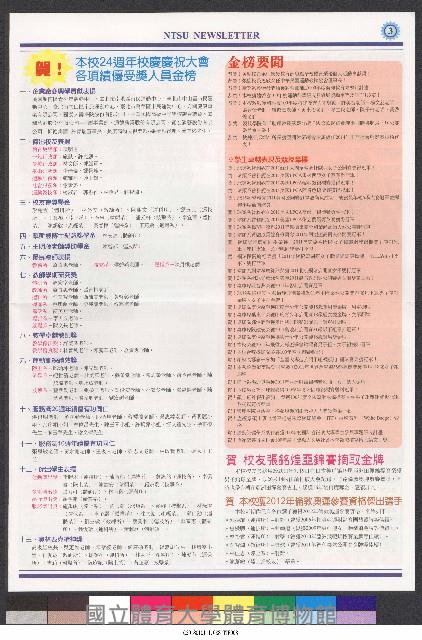 國立體育大學校刊-第1期~104期(缺23、58期;27和28同期)、缺82期) 藏品圖，第332張