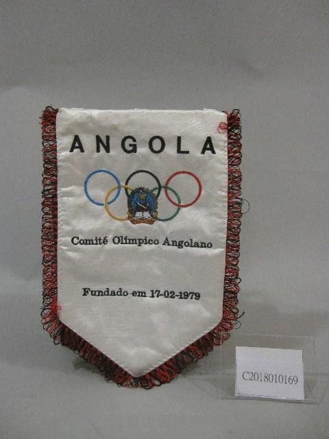 小錦旗紀念品-安格拉奧林匹克委員會贈藏品圖，第1張