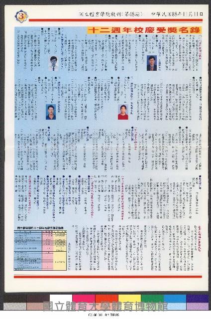 國立體育大學校刊-第1期~104期(缺23、58期;27和28同期)、缺82期) 藏品圖，第194張