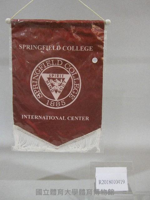 小錦旗紀念品-美國春田大學贈藏品圖，第1張