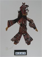 中國河北皮影戲偶─丑藏品圖，第2張