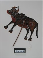 中國河北皮影戲偶─水牛藏品圖，第1張