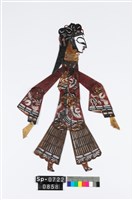 中國皮影戲偶-齊眉旦藏品圖，第2張