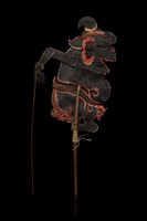 印尼峇厘島皮影戲偶─丑角（Tualen）藏品圖，第4張