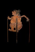 印尼峇厘島皮影戲偶─丑角（Merdah）藏品圖，第2張