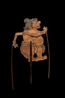 印尼峇厘島皮影戲偶─丑角（Merdah）藏品圖，第3張