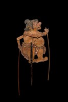 印尼峇厘島皮影戲偶─丑角（Merdah）藏品圖，第4張