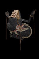 印尼爪哇島皮影戲偶─丑角（Semar）藏品圖，第1張