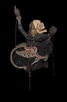 印尼爪哇島皮影戲偶─丑角（Semar）藏品圖，第3張