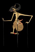 印尼爪哇島皮影戲偶─英雄（Arjuna）藏品圖，第3張