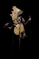 印尼爪哇島皮影戲偶─神人（Kresna）藏品圖，第2張