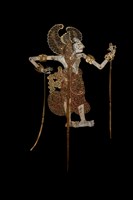 印尼峇厘島皮影戲偶─英雄（Arjuna）藏品圖，第3張