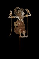 印尼峇厘島皮影戲偶─英雄（Arjuna）藏品圖，第4張