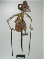 印尼爪哇島皮影戲偶─（非暴力）神明藏品圖，第2張