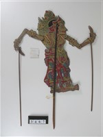 印尼峇厘島皮影戲偶─王（帶皇冠）及貴族藏品圖，第2張