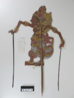 印尼峇厘島皮影戲偶─王（帶皇冠）及貴族藏品圖，第2張