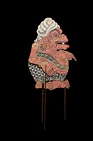 印尼爪哇島皮影戲偶─丑角（Togog）藏品圖，第4張