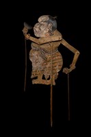 印尼爪哇島皮影戲偶─平民胖媽（Limbuk）藏品圖，第3張