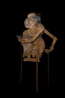 印尼爪哇島皮影戲偶─平民胖媽（Limbuk）藏品圖，第4張