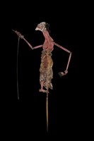 印尼爪哇島皮影戲偶─平民瘦媽（Limbuk Cangik）藏品圖，第1張