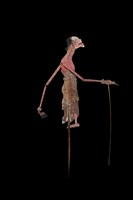 印尼爪哇島皮影戲偶─平民瘦媽（Limbuk Cangik）藏品圖，第3張