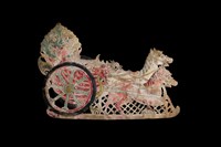 印尼爪哇島皮影戲偶─馬車藏品圖，第1張