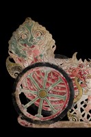 印尼爪哇島皮影戲偶─馬車藏品圖，第2張