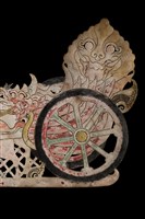 印尼爪哇島皮影戲偶─馬車藏品圖，第4張