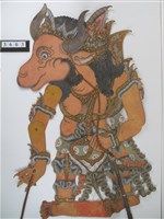 印尼皮影戲偶─Bima與他的兒子（及大國王）藏品圖，第2張