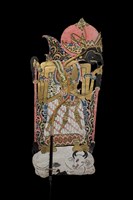 印尼爪哇島皮影戲偶─神祇（Siwa）藏品圖，第2張