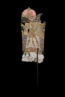 印尼爪哇島皮影戲偶─神祇（Siwa）藏品圖，第3張