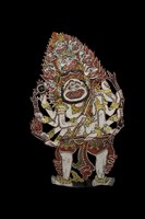 印尼峇厘島皮影戲偶─神祇（Wisnu）藏品圖，第1張