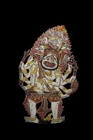 印尼峇厘島皮影戲偶─神祇（Wisnu）藏品圖，第3張