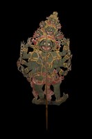 印尼峇厘島皮影戲偶─神祇（Wisnu）藏品圖，第3張